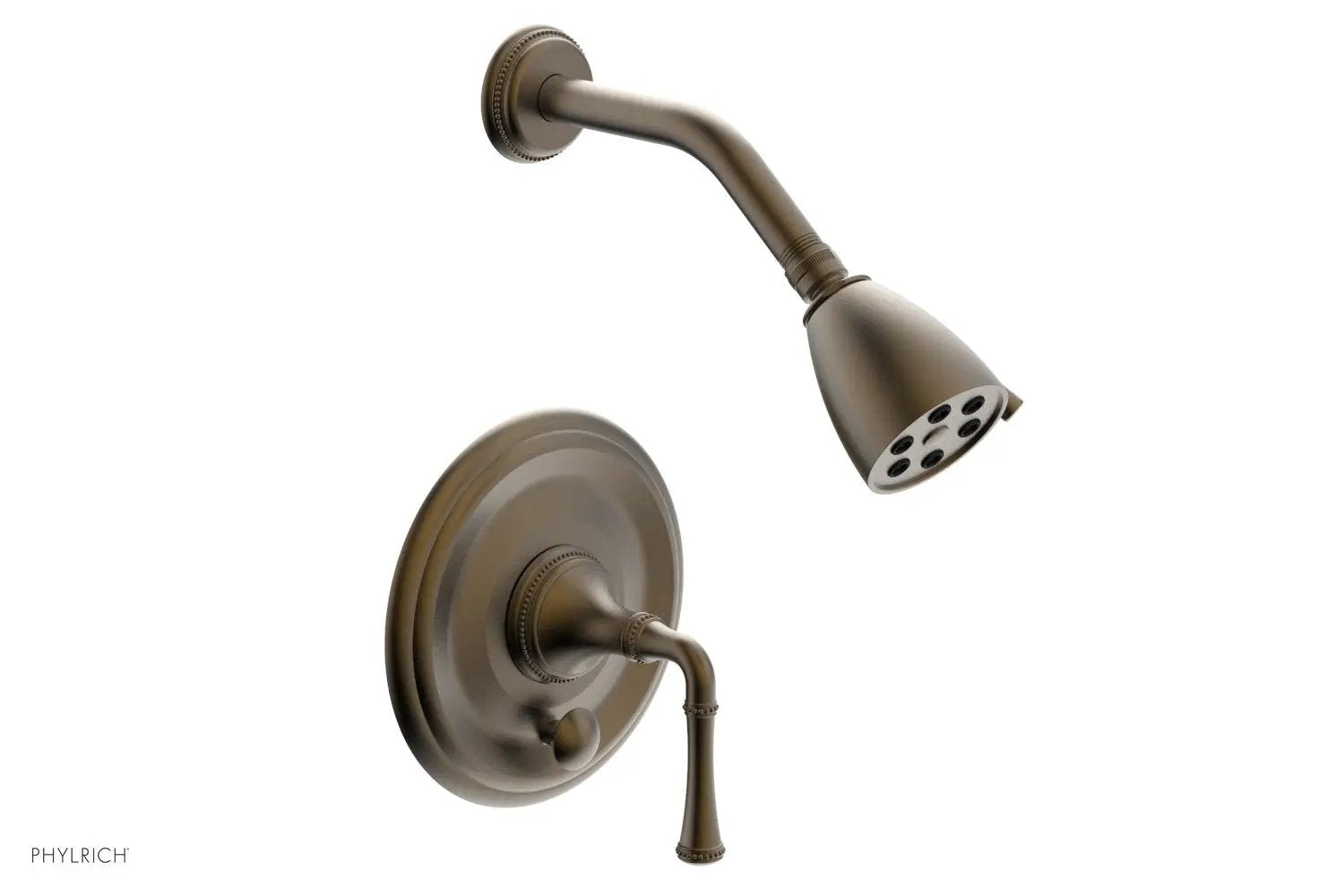 Phylrich BEADED Pressure Balance Shower and Diverter Set (Less Spout), Lever Handle by Phylrich