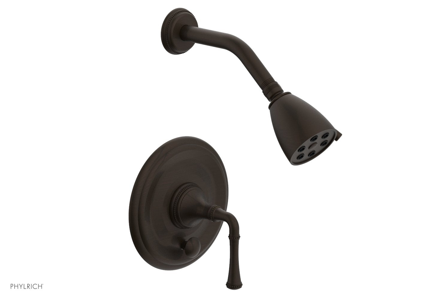 Phylrich BEADED Pressure Balance Shower and Diverter Set (Less Spout), Lever Handle