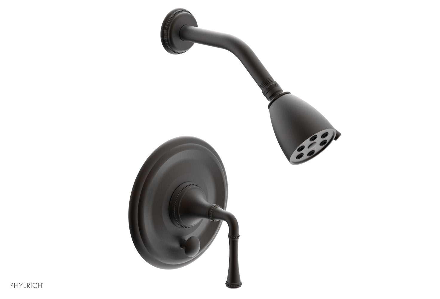 Phylrich BEADED Pressure Balance Shower and Diverter Set (Less Spout), Lever Handle