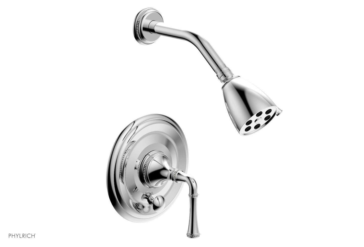 polished chrome shower set