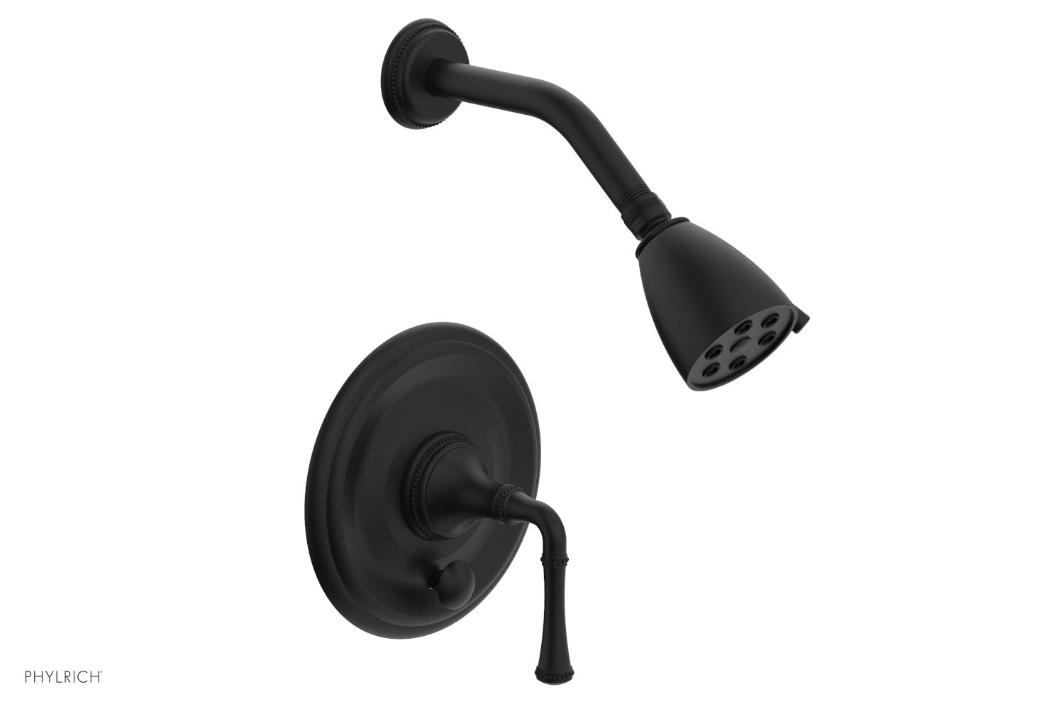 Phylrich BEADED Pressure Balance Shower and Diverter Set (Less Spout), Lever Handle