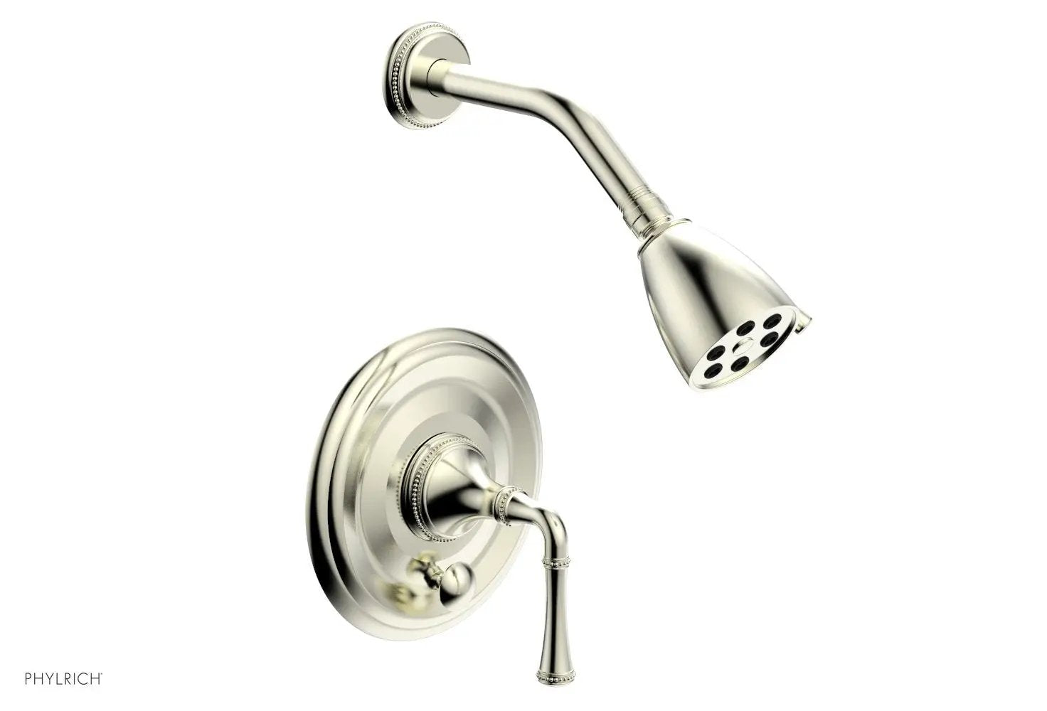 Phylrich BEADED Pressure Balance Shower and Diverter Set (Less Spout), Lever Handle by Phylrich