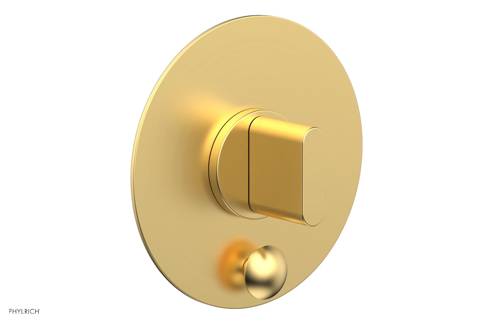 Phylrich ROND Pressure Balance Shower Plate with Diverter and Handle Trim Set by Phylrich