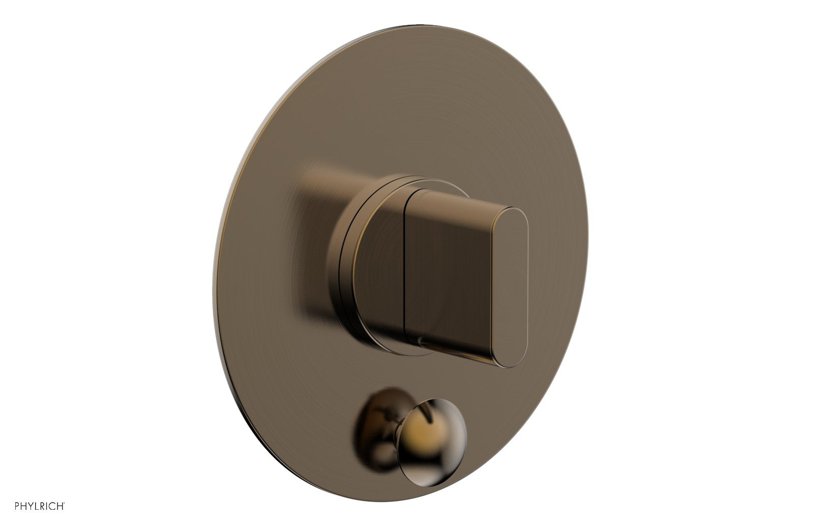 Phylrich ROND Pressure Balance Shower Plate with Diverter and Handle Trim Set by Phylrich