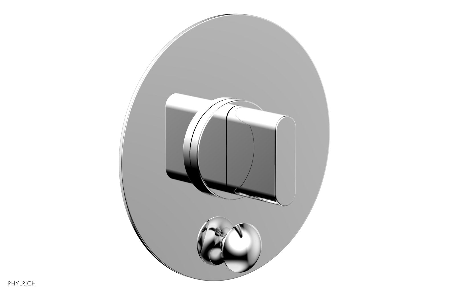 polished chrome shower plate