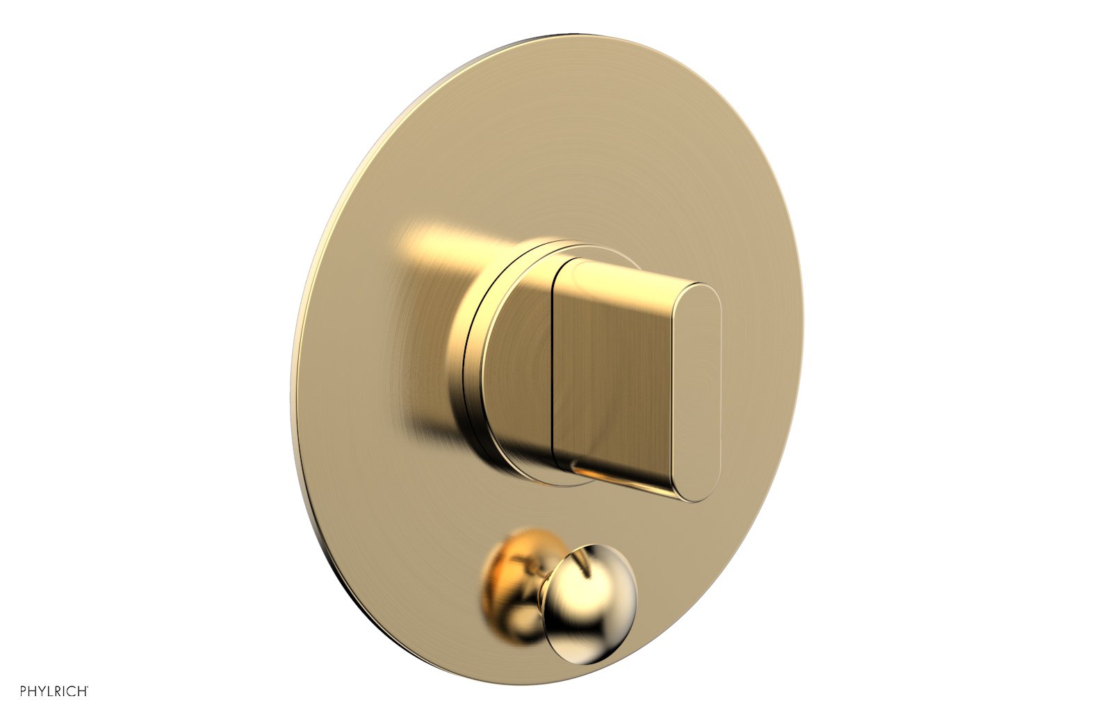 Phylrich ROND Pressure Balance Shower Plate with Diverter and Handle Trim Set by Phylrich