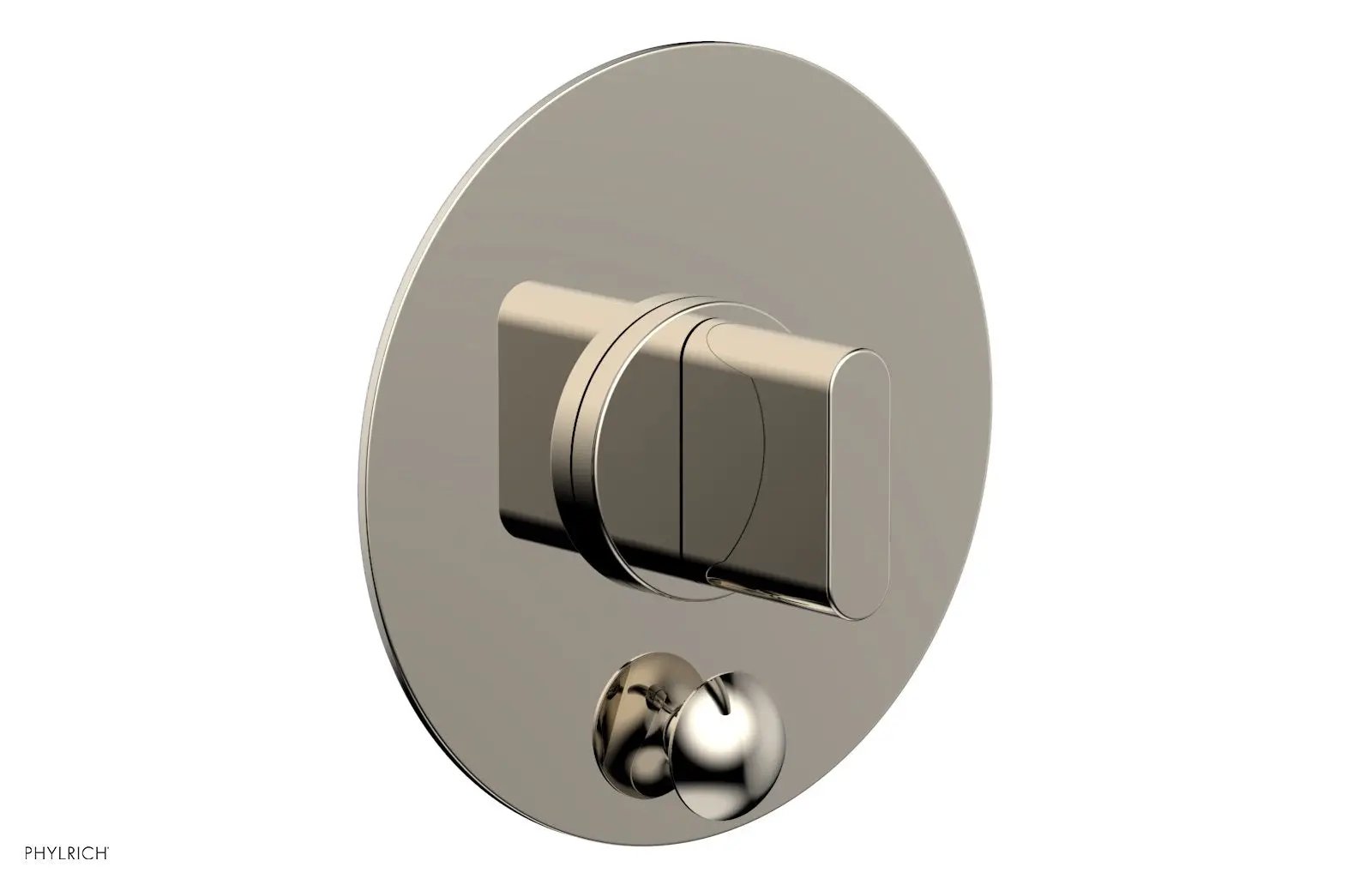 Phylrich ROND Pressure Balance Shower Plate with Diverter and Handle Trim Set by Phylrich