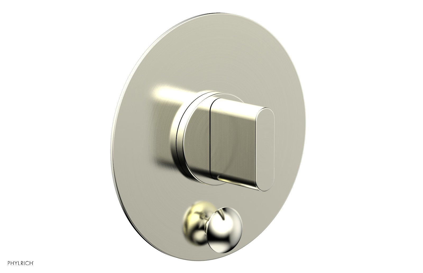 Phylrich ROND Pressure Balance Shower Plate with Diverter and Handle Trim Set