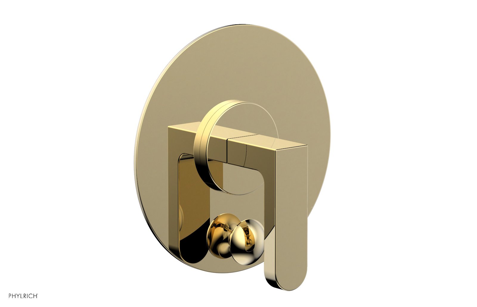 Phylrich ROND Pressure Balance Shower Plate with Diverter and Handle Trim Set