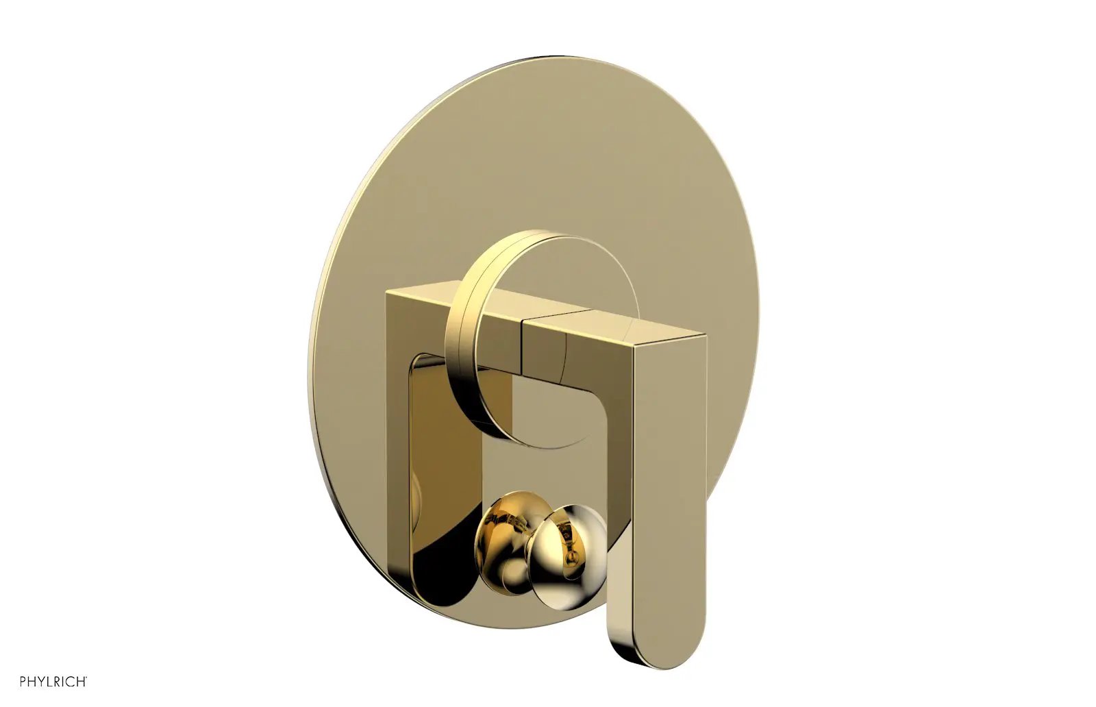 Phylrich ROND Pressure Balance Shower Plate with Diverter and Handle Trim Set by Phylrich