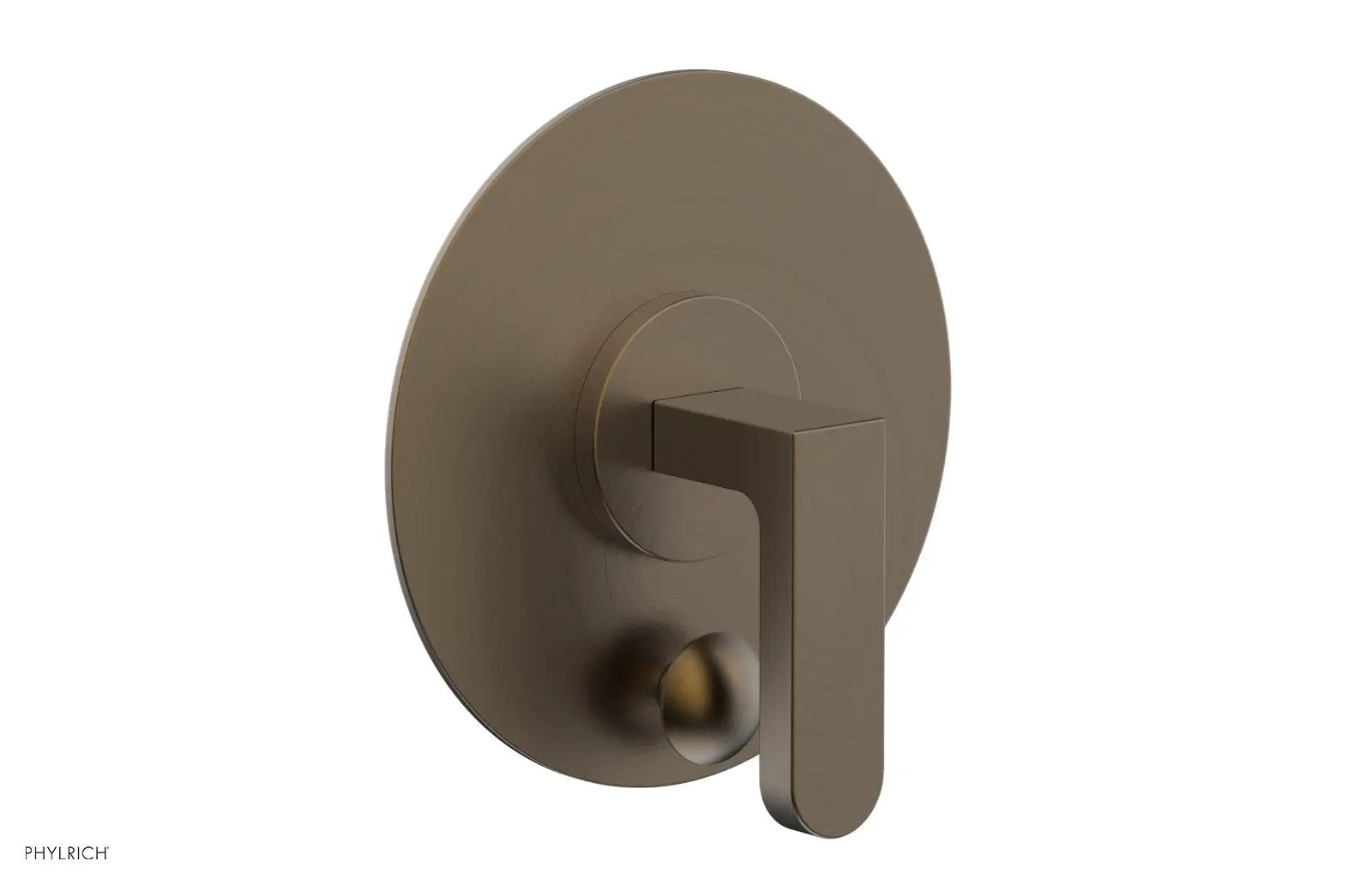 Phylrich ROND Pressure Balance Shower Plate with Diverter and Handle Trim Set by Phylrich