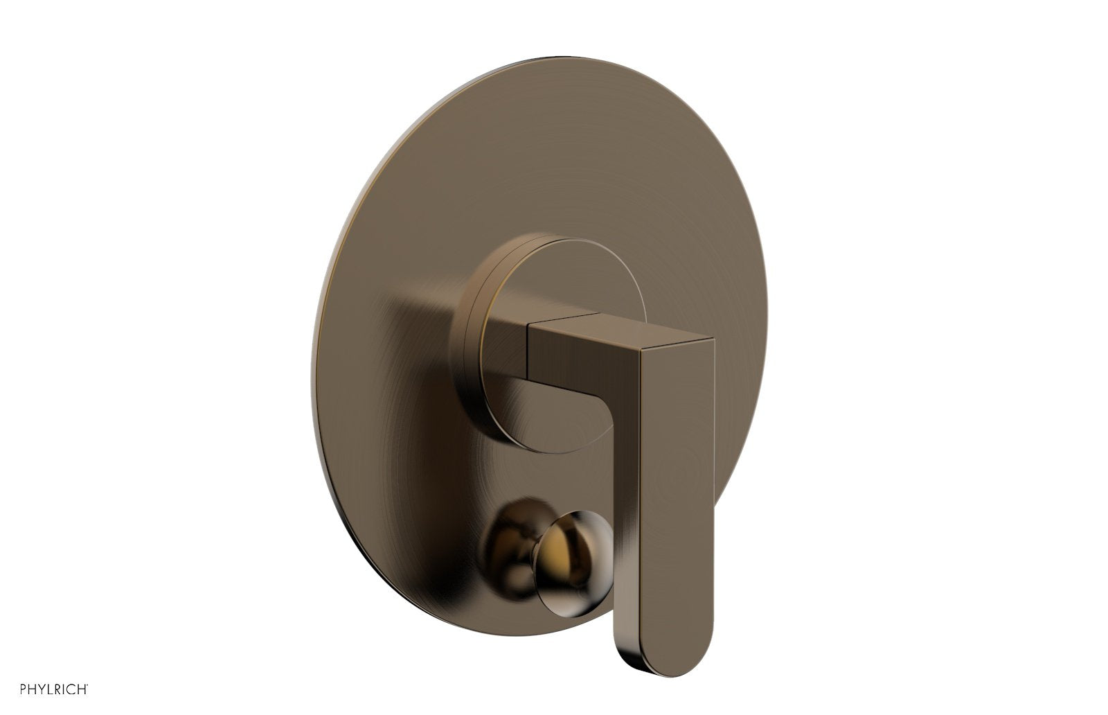 Phylrich ROND Pressure Balance Shower Plate with Diverter and Handle Trim Set