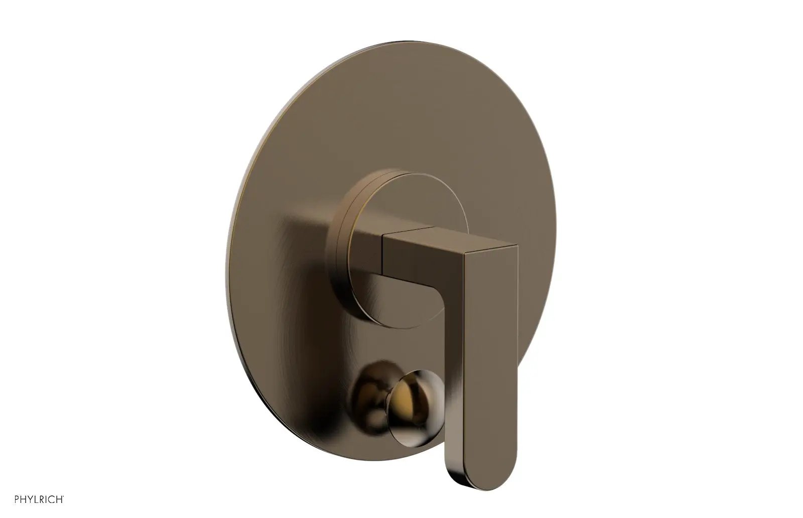 Phylrich ROND Pressure Balance Shower Plate with Diverter and Handle Trim Set by Phylrich