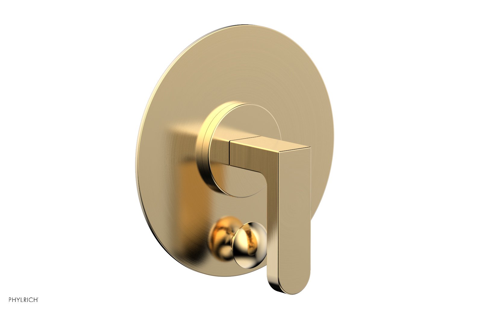 Phylrich ROND Pressure Balance Shower Plate with Diverter and Handle Trim Set