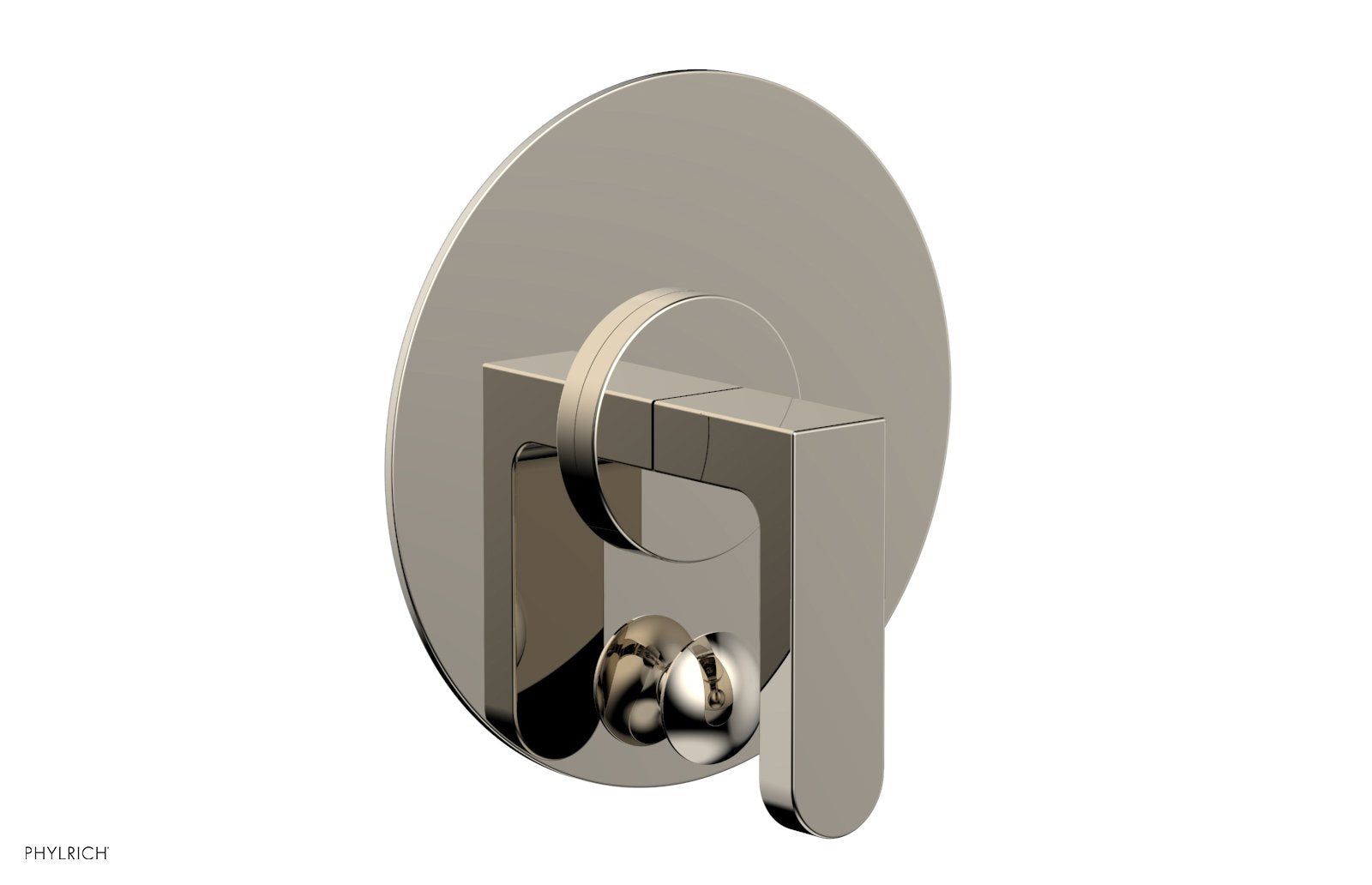 Phylrich ROND Pressure Balance Shower Plate with Diverter and Handle Trim Set