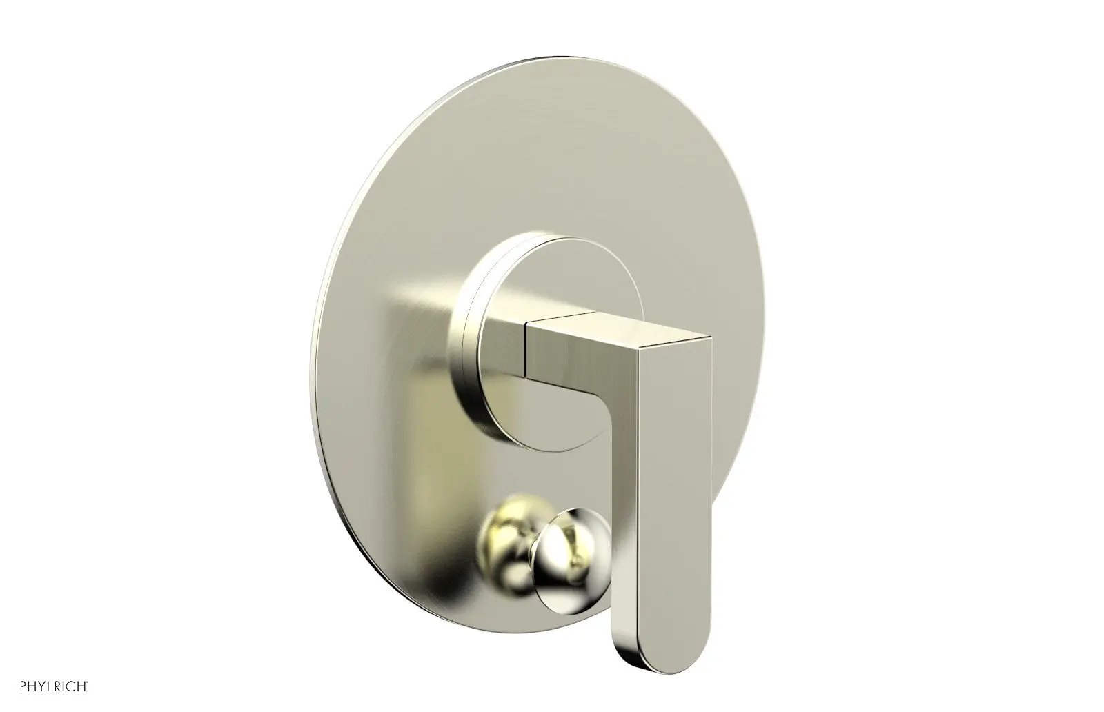 Phylrich ROND Pressure Balance Shower Plate with Diverter and Handle Trim Set by Phylrich