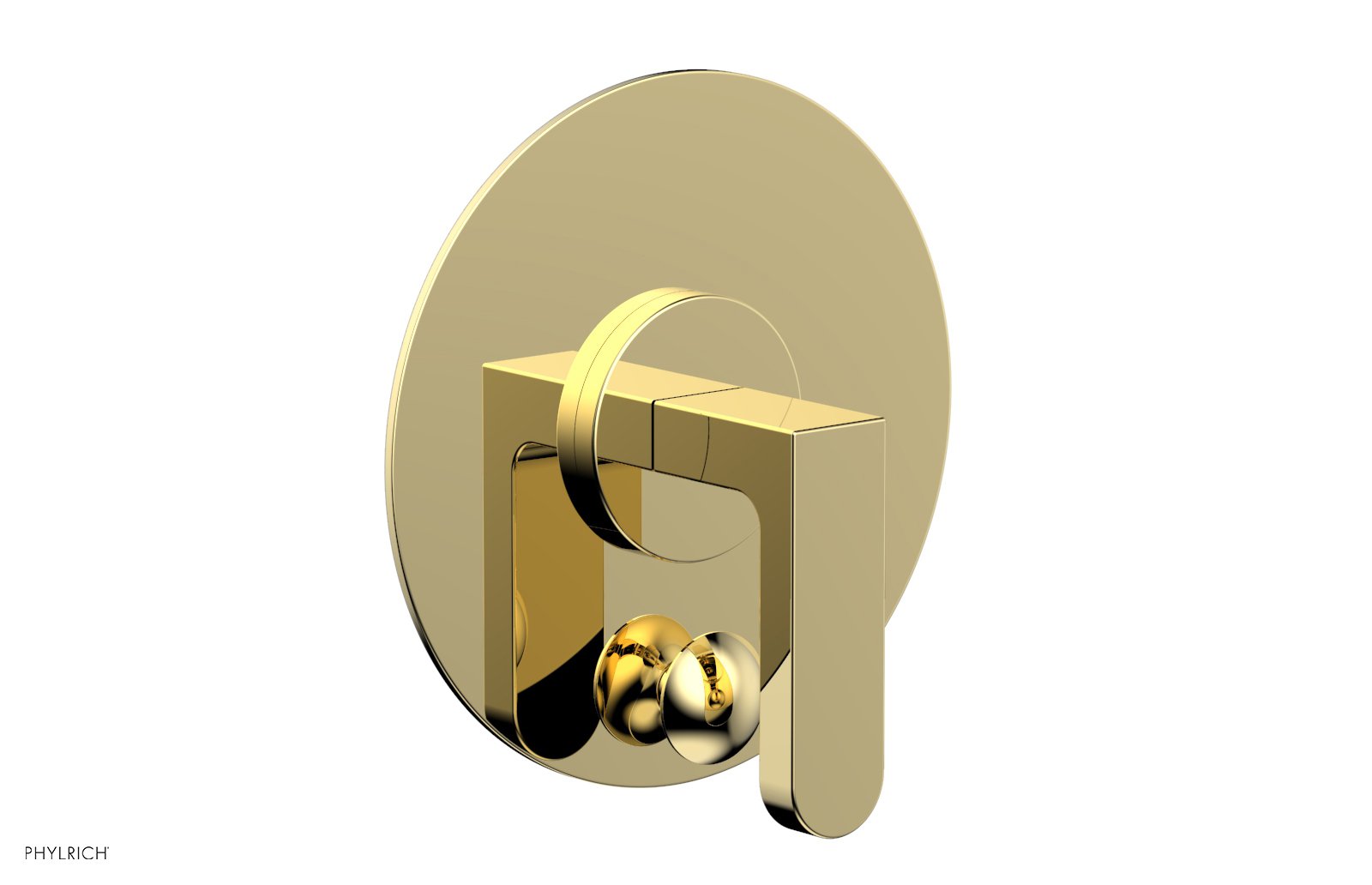 Phylrich ROND Pressure Balance Shower Plate with Diverter and Handle Trim Set