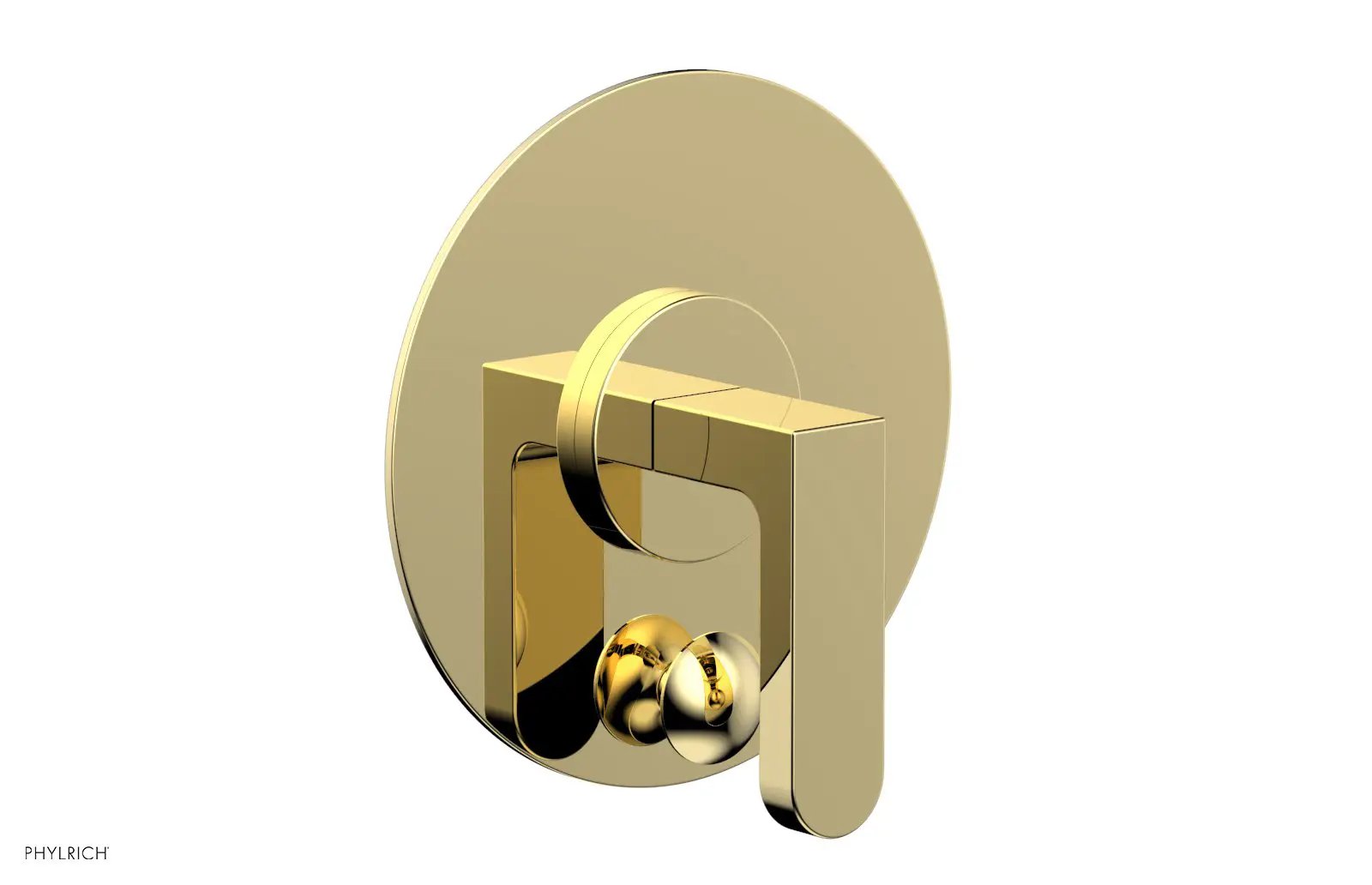 Phylrich ROND Pressure Balance Shower Plate with Diverter and Handle Trim Set by Phylrich