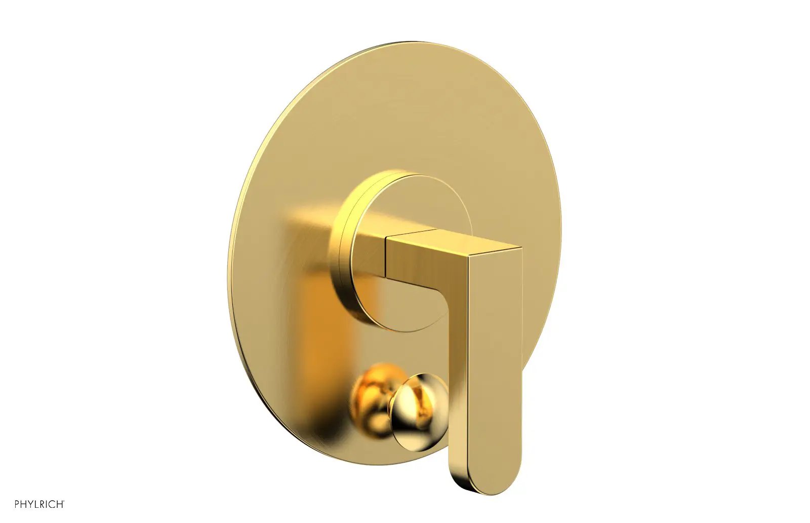Phylrich ROND Pressure Balance Shower Plate with Diverter and Handle Trim Set by Phylrich
