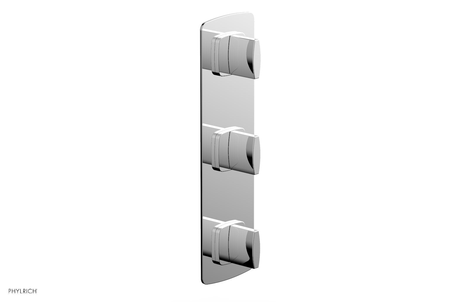 polished chrome thermostatic valve
