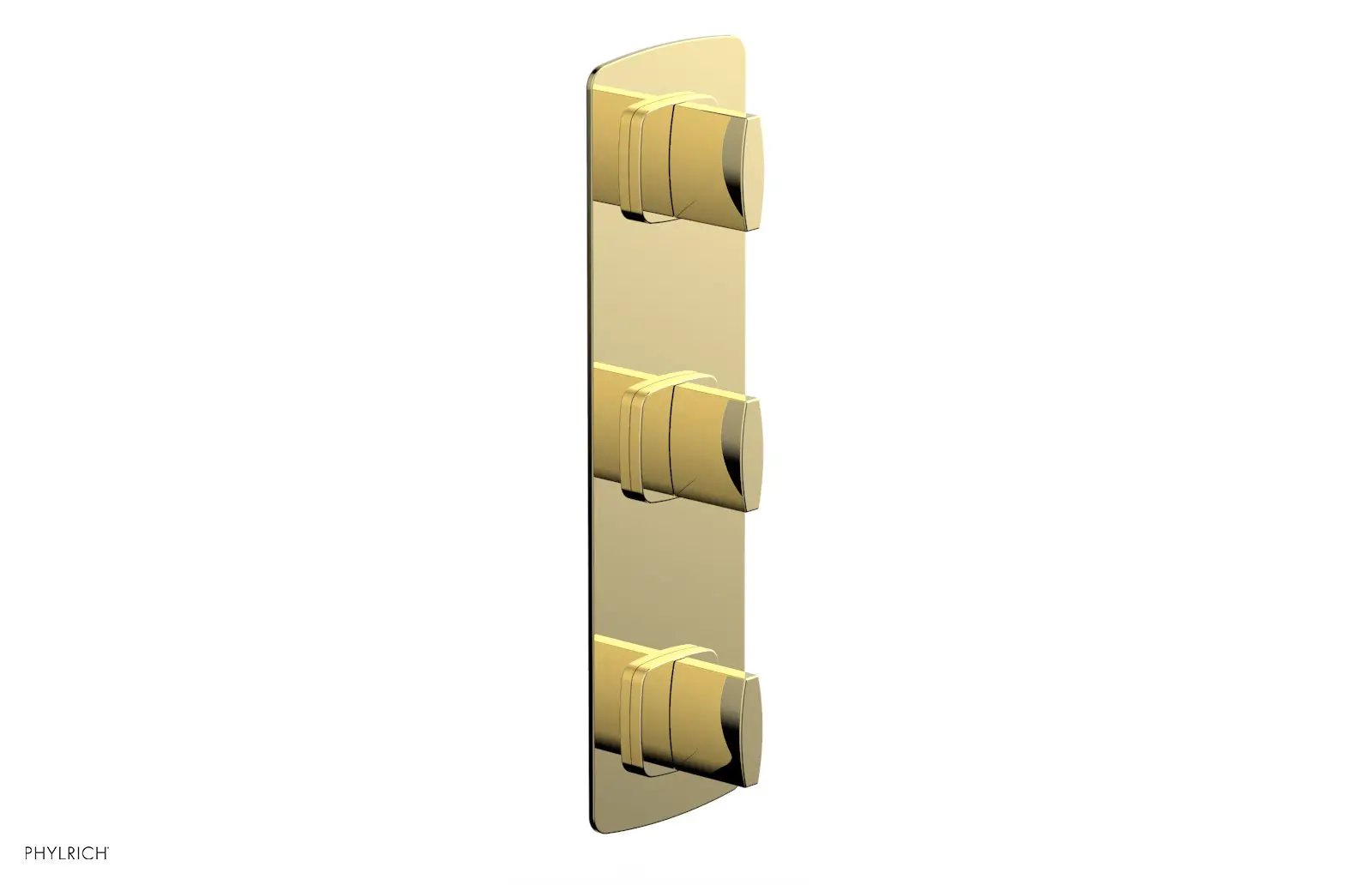 Phylrich RADI 3/4" Thermostatic Valve with Two Volume Control, Blade Handles by Phylrich