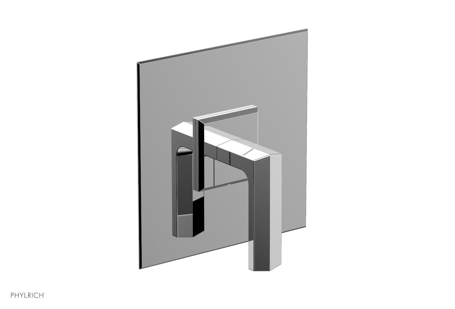 polished chrome shower trim