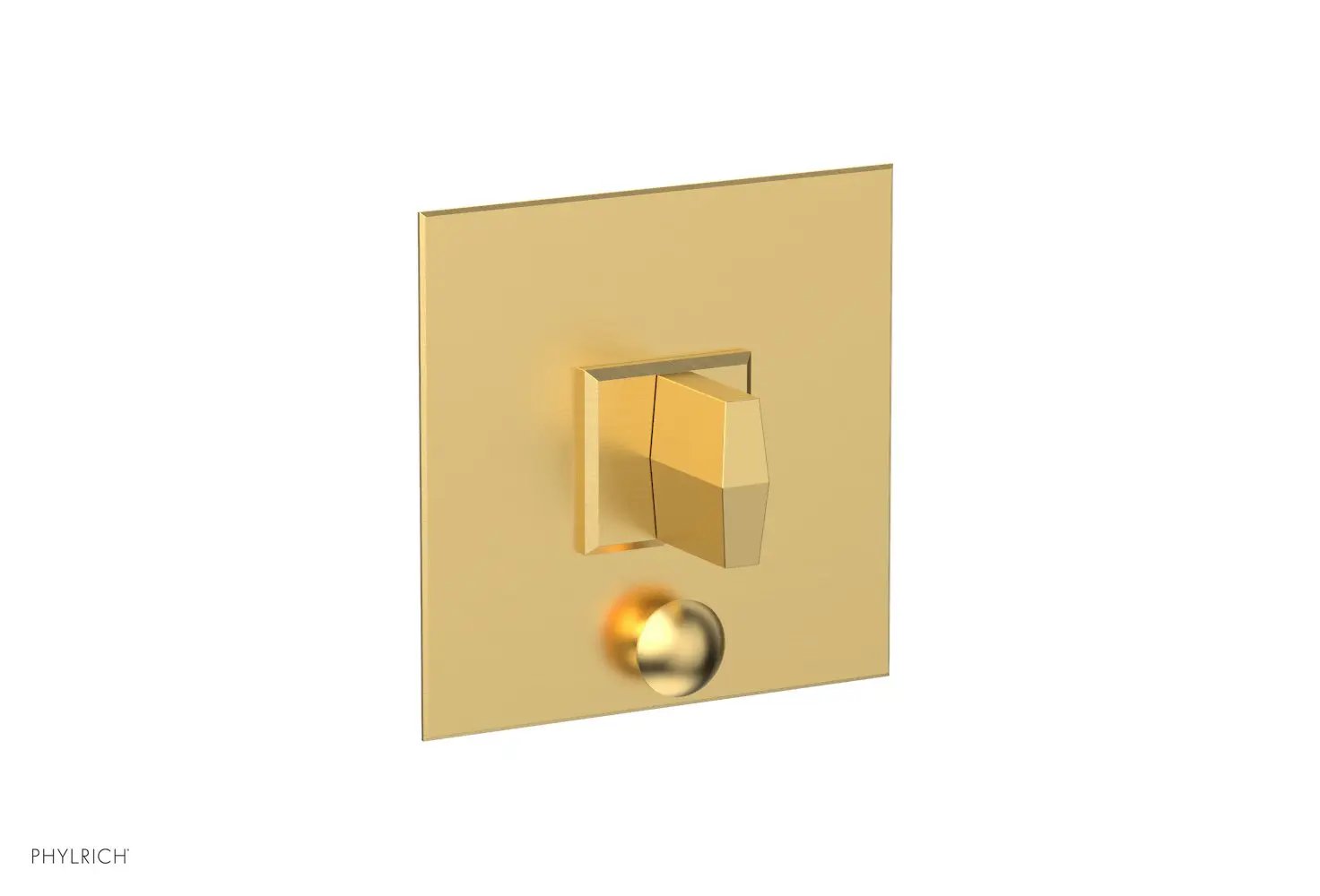 Phylrich DIAMA Pressure Balance Shower Plate with Diverter and Handle Trim Set by Phylrich