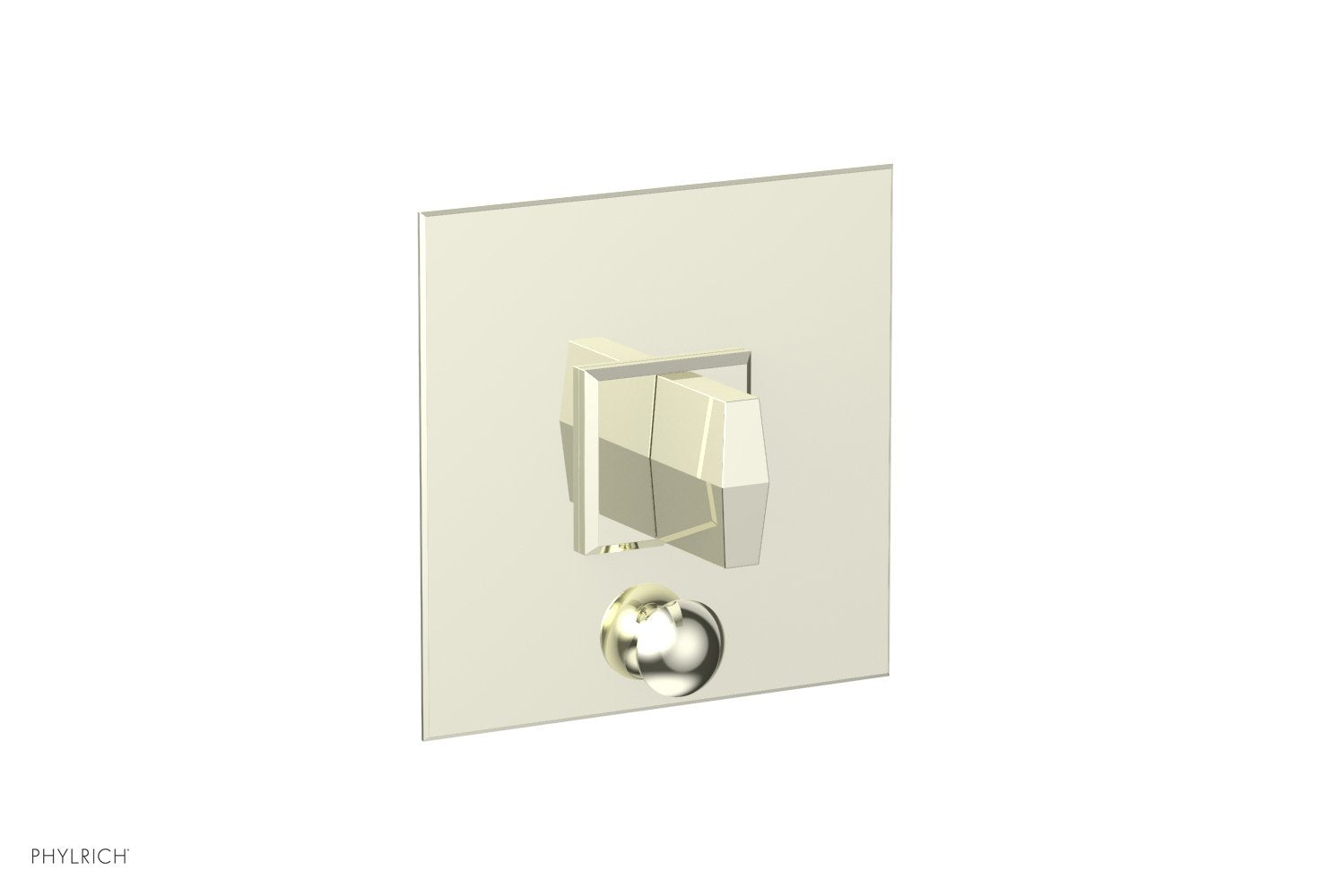 Phylrich DIAMA Pressure Balance Shower Plate with Diverter and Handle Trim Set by Phylrich