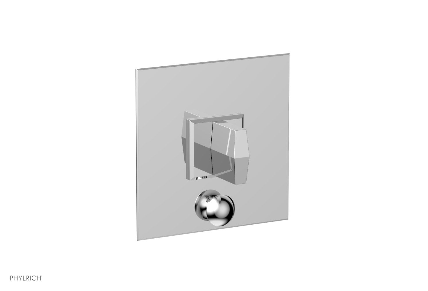 polished chrome shower plate