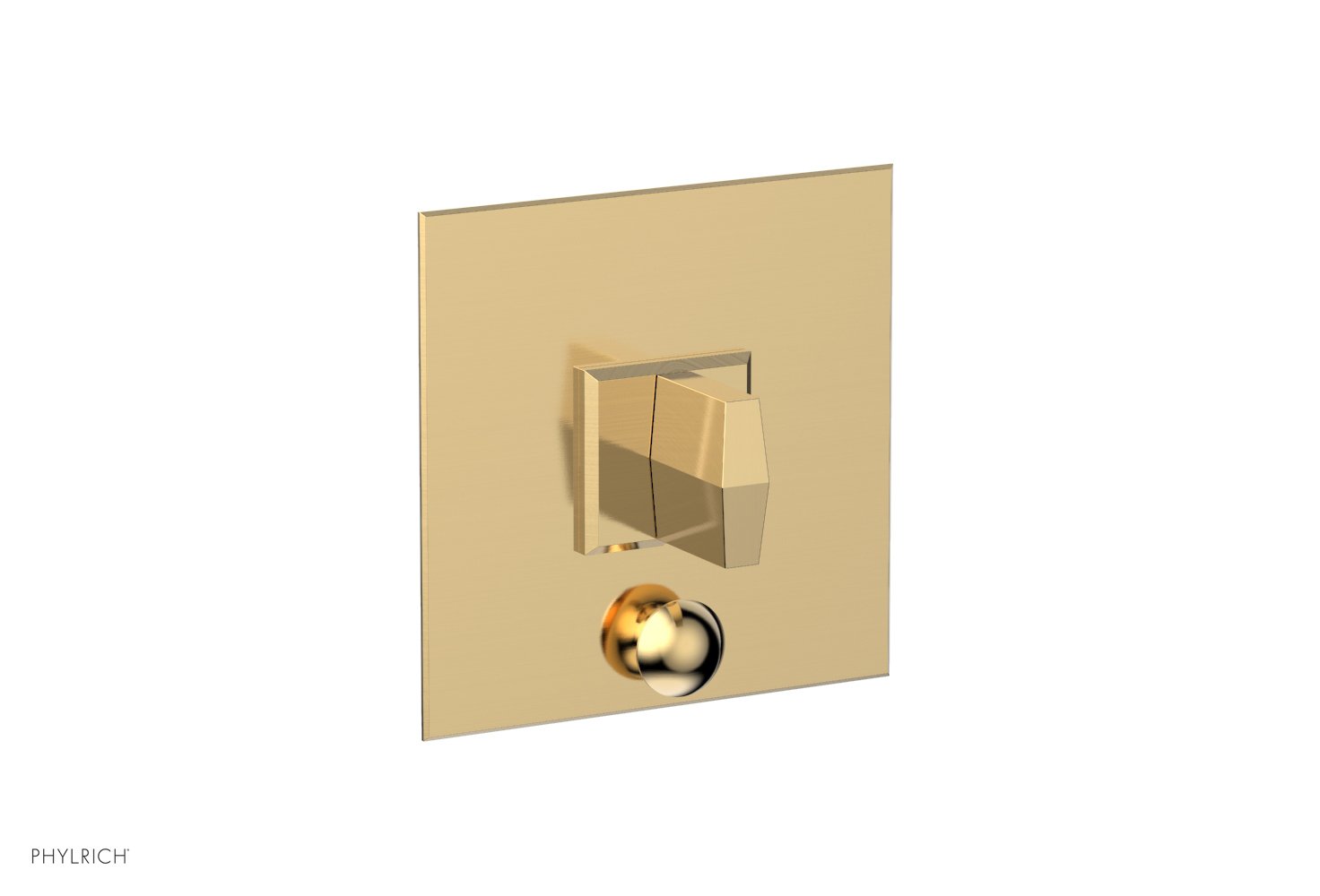 Phylrich DIAMA Pressure Balance Shower Plate with Diverter and Handle Trim Set by Phylrich