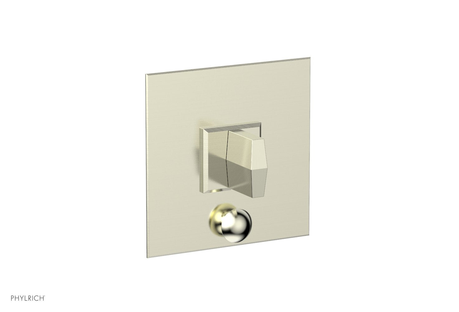 Phylrich DIAMA Pressure Balance Shower Plate with Diverter and Handle Trim Set