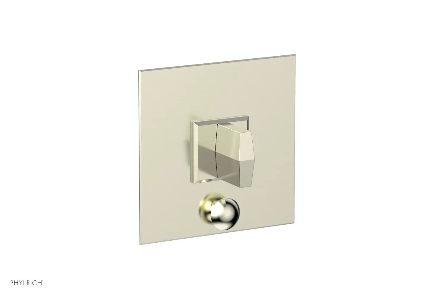 Phylrich DIAMA Pressure Balance Shower Plate with Diverter and Handle Trim Set by Phylrich