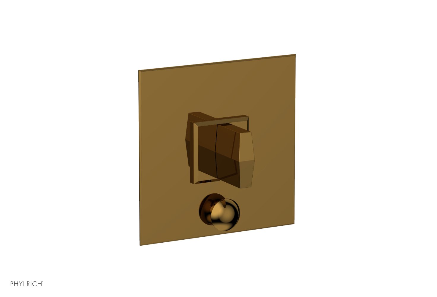 Phylrich DIAMA Pressure Balance Shower Plate with Diverter and Handle Trim Set