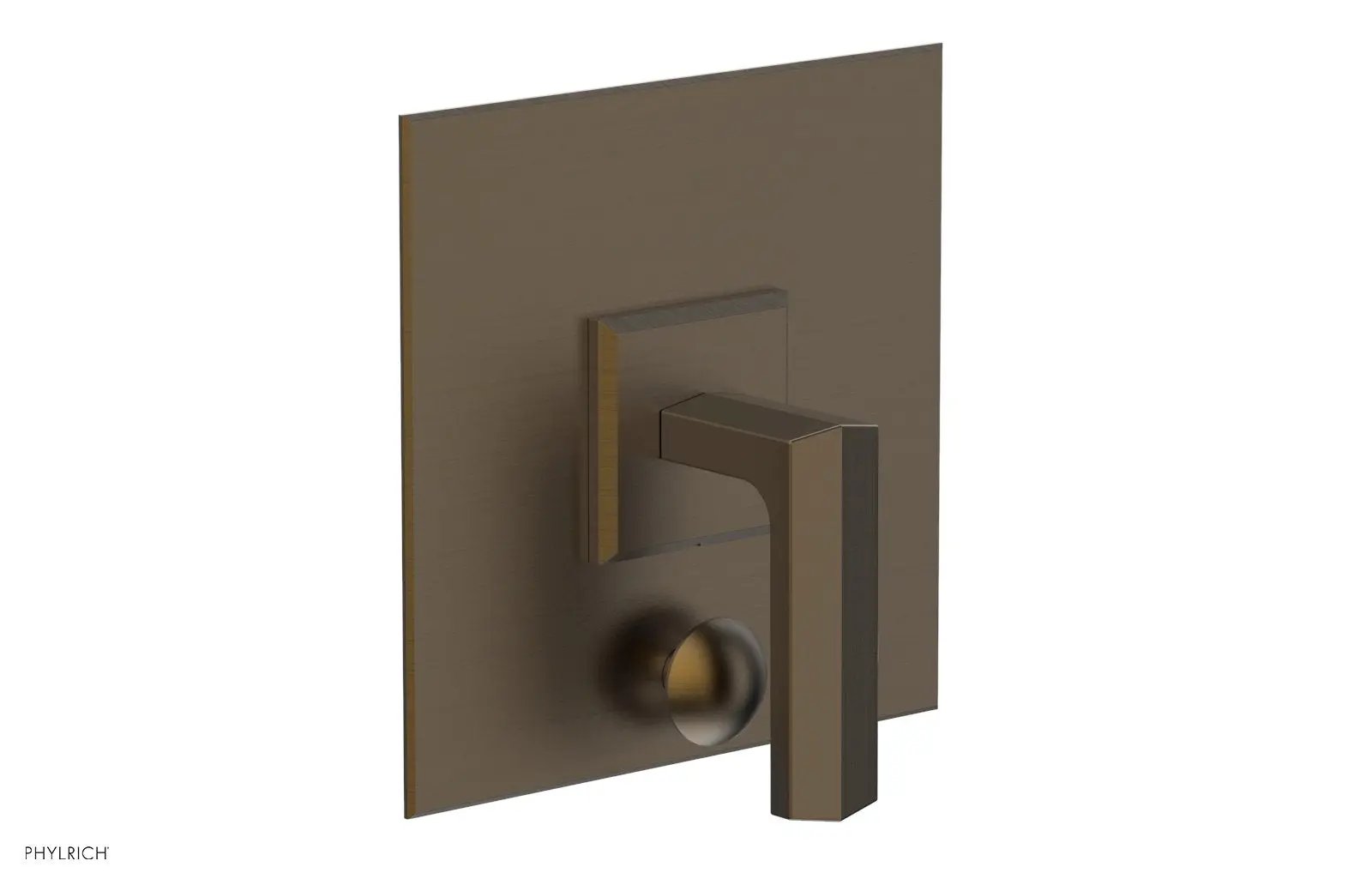 Phylrich DIAMA Pressure Balance Shower Plate with Diverter and Handle Trim Set by Phylrich