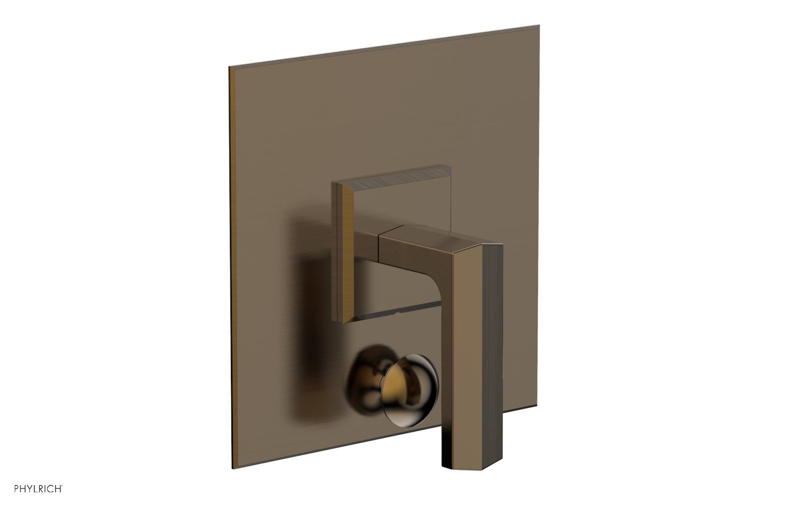 Phylrich DIAMA Pressure Balance Shower Plate with Diverter and Handle Trim Set