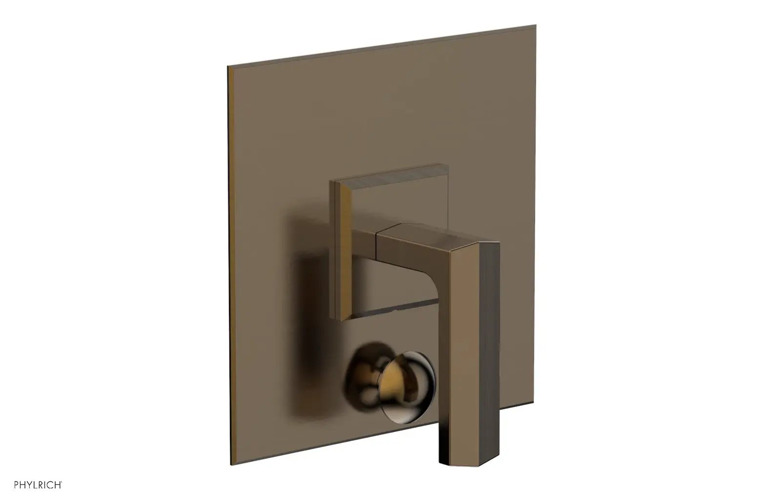 Phylrich DIAMA Pressure Balance Shower Plate with Diverter and Handle Trim Set by Phylrich