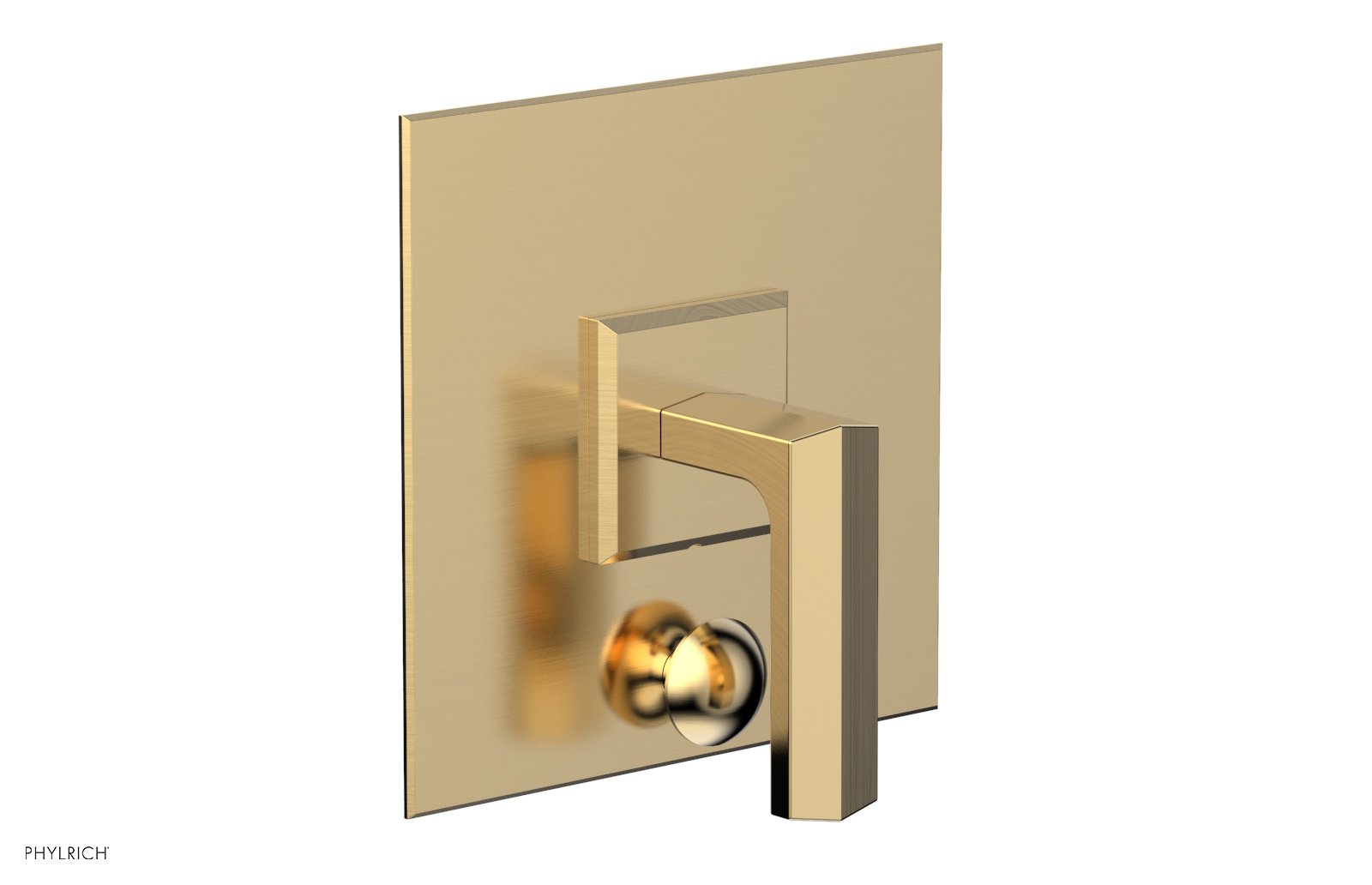 Phylrich DIAMA Pressure Balance Shower Plate with Diverter and Handle Trim Set