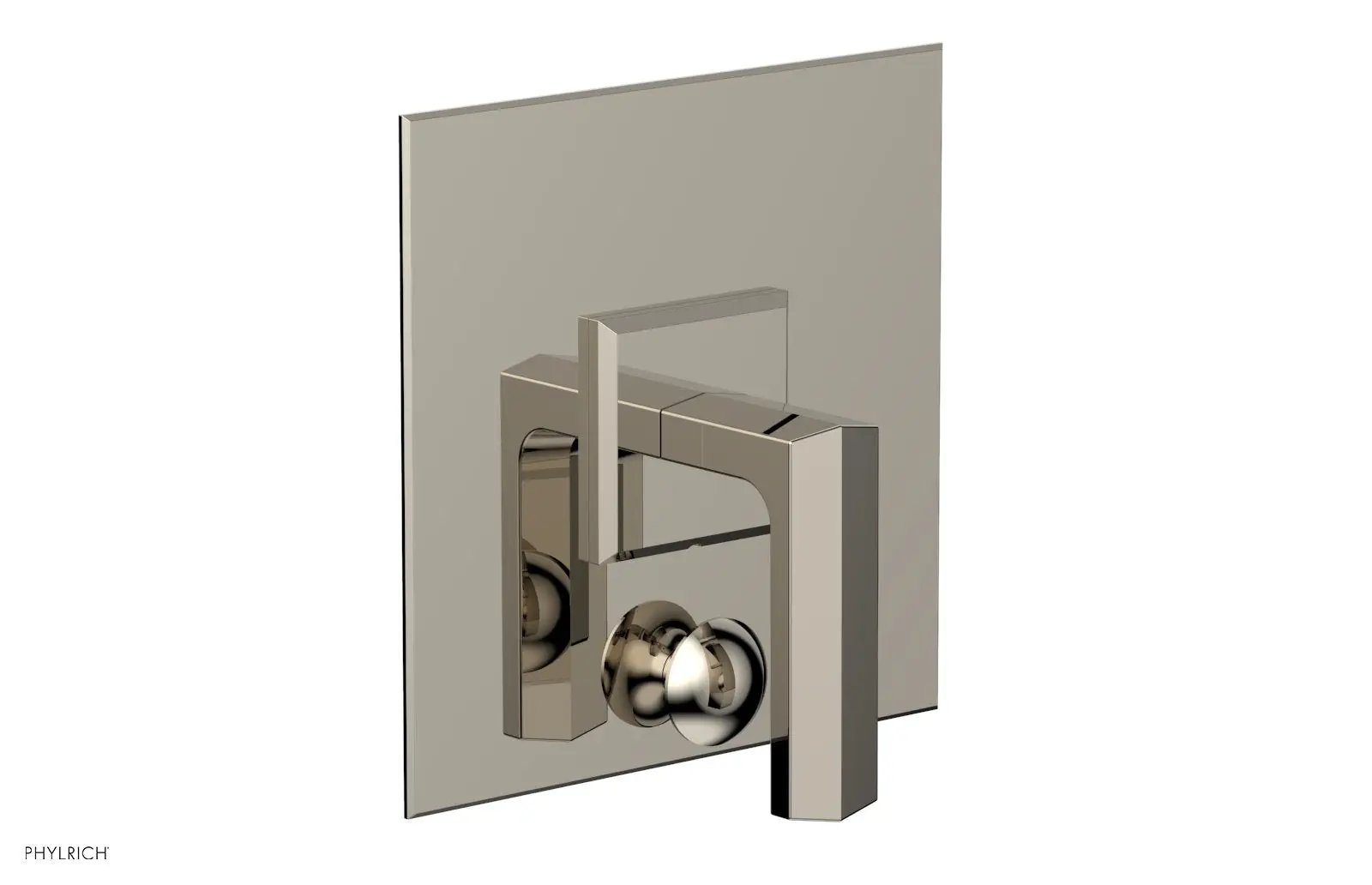 Phylrich DIAMA Pressure Balance Shower Plate with Diverter and Handle Trim Set by Phylrich