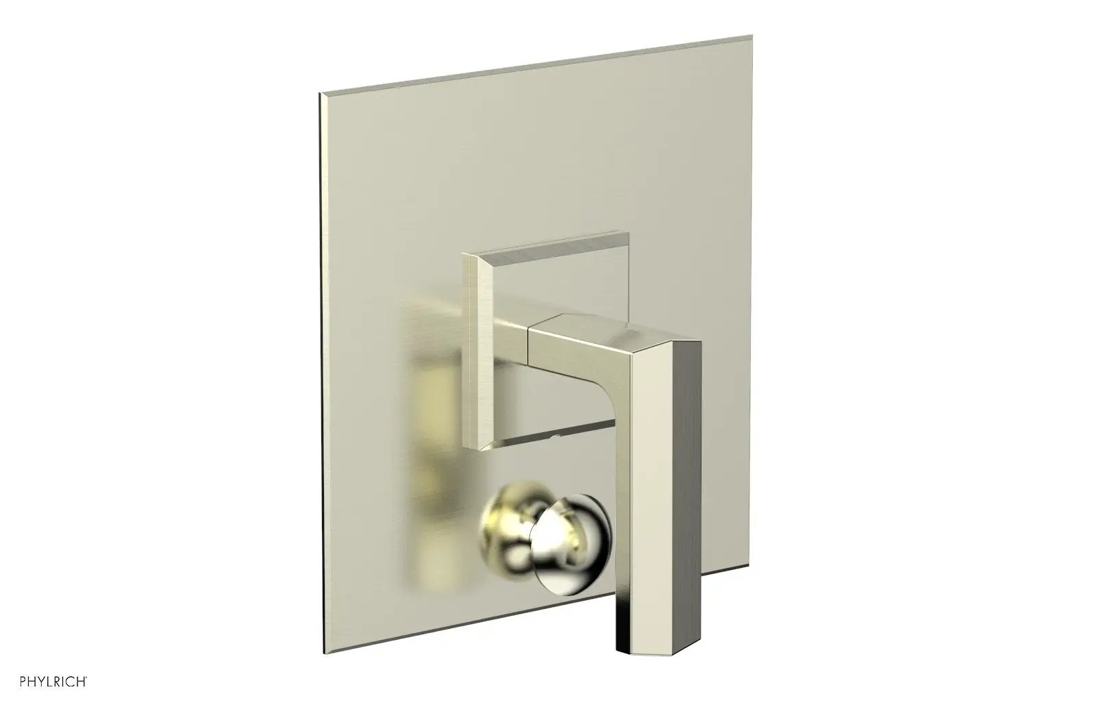 Phylrich DIAMA Pressure Balance Shower Plate with Diverter and Handle Trim Set by Phylrich