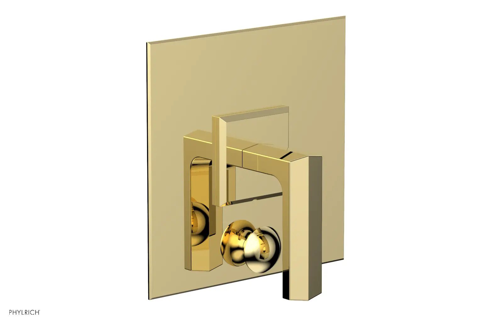 Phylrich DIAMA Pressure Balance Shower Plate with Diverter and Handle Trim Set by Phylrich
