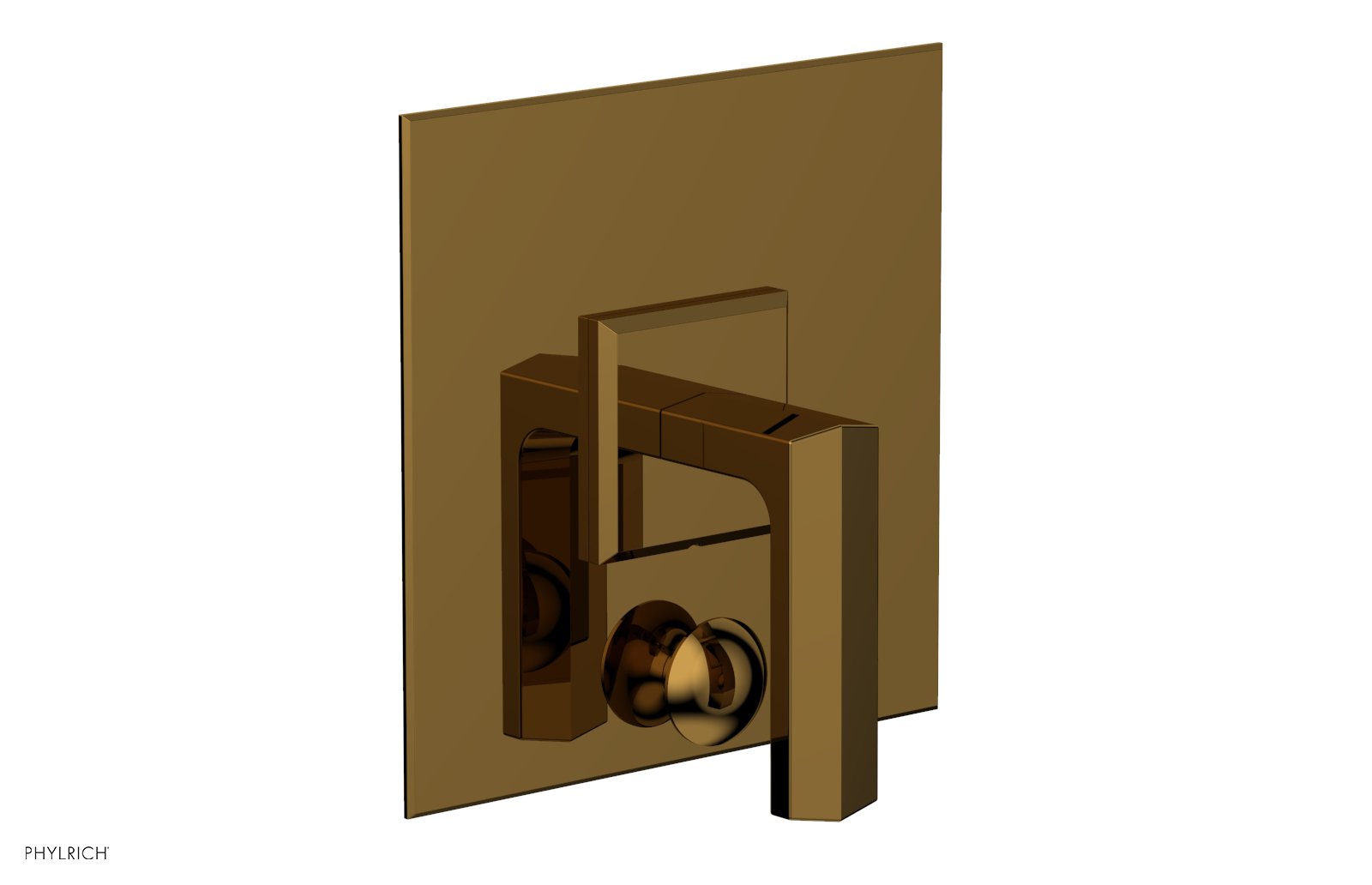 Phylrich DIAMA Pressure Balance Shower Plate with Diverter and Handle Trim Set