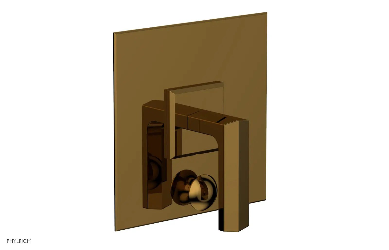 Phylrich DIAMA Pressure Balance Shower Plate with Diverter and Handle Trim Set by Phylrich