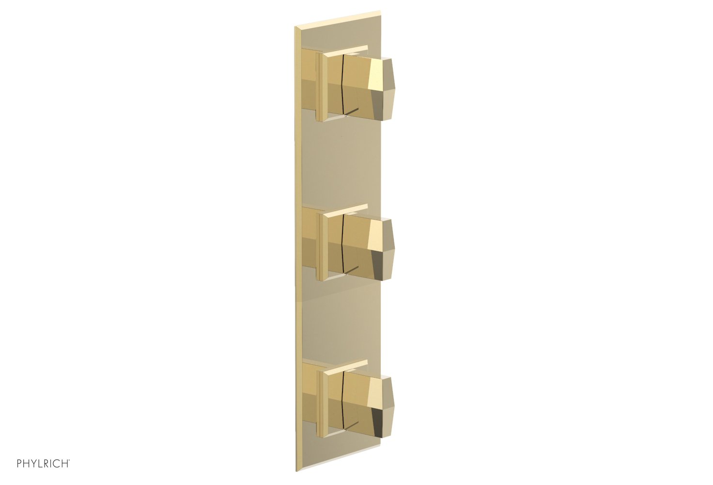Phylrich DIAMA 1/2" Thermostatic Valve with Two Volume Control, Blade Handles by Phylrich
