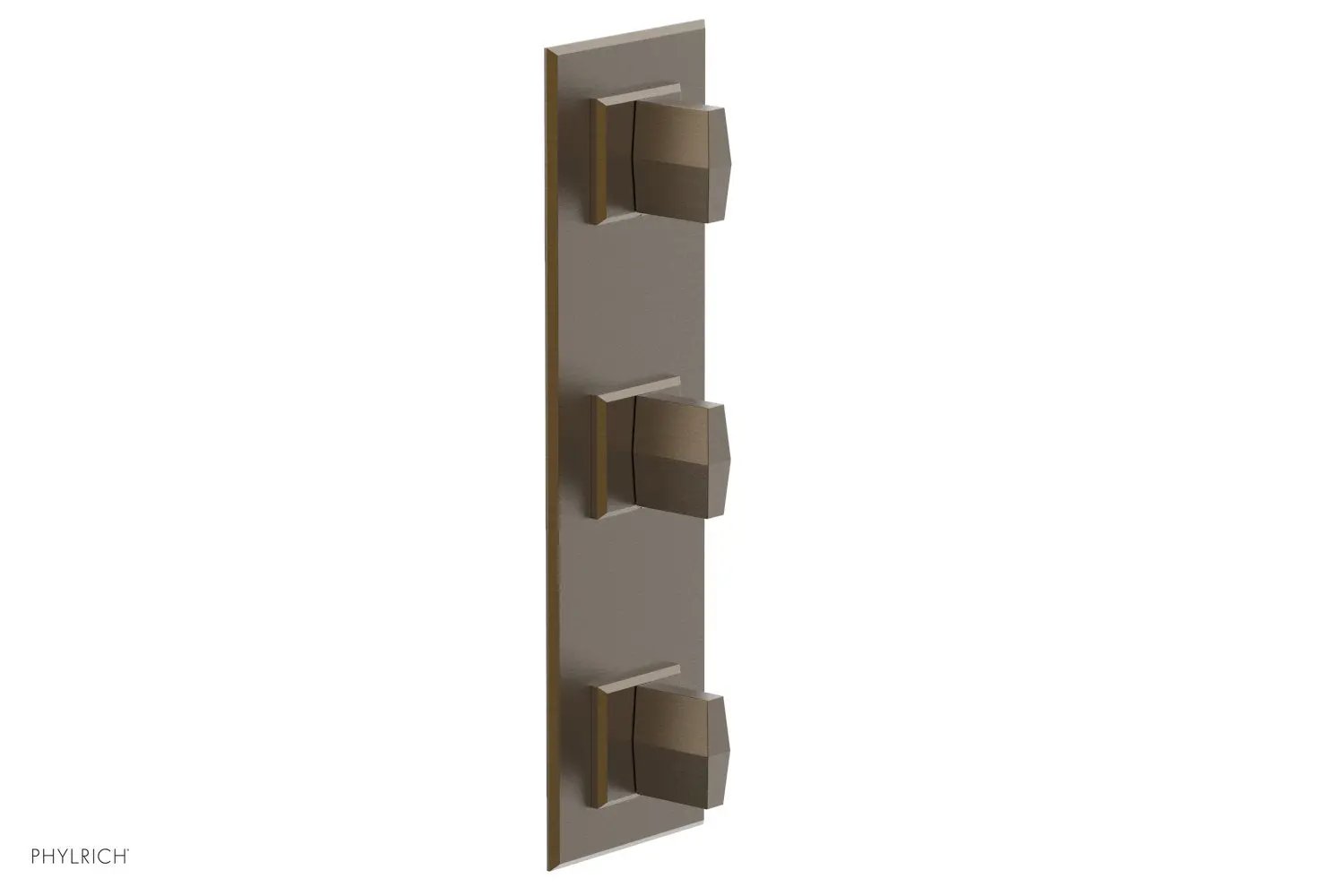 Phylrich DIAMA 1/2" Thermostatic Valve with Two Volume Control, Blade Handles by Phylrich