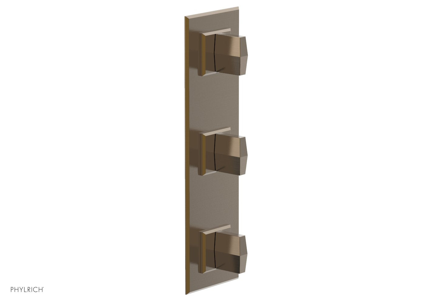Phylrich DIAMA 1/2" Thermostatic Valve with Two Volume Control, Blade Handles by Phylrich