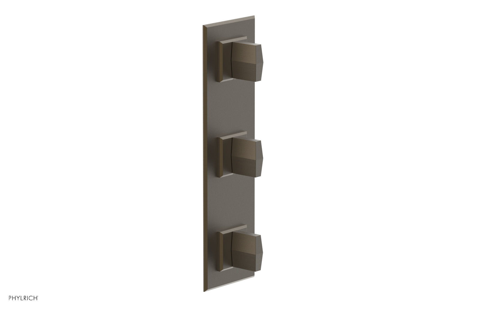 Phylrich DIAMA 1/2" Thermostatic Valve with Two Volume Control, Blade Handles by Phylrich