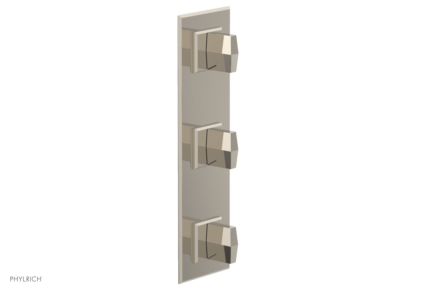 Phylrich DIAMA 1/2" Thermostatic Valve with Two Volume Control, Blade Handles by Phylrich