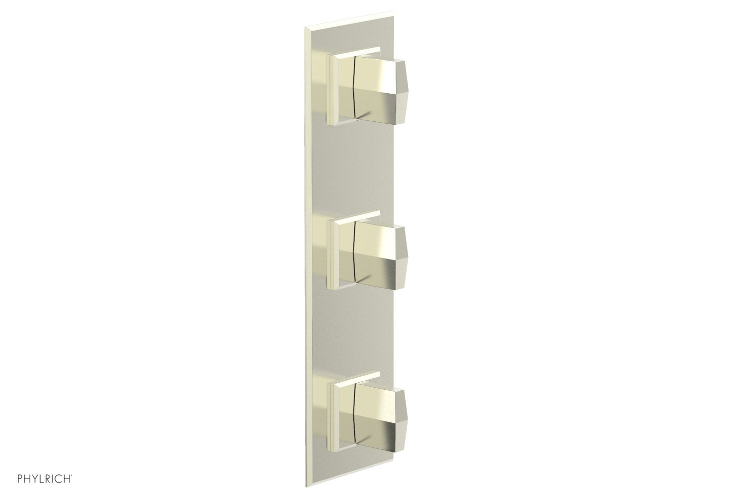 Phylrich DIAMA 1/2" Thermostatic Valve with Two Volume Control, Blade Handles by Phylrich