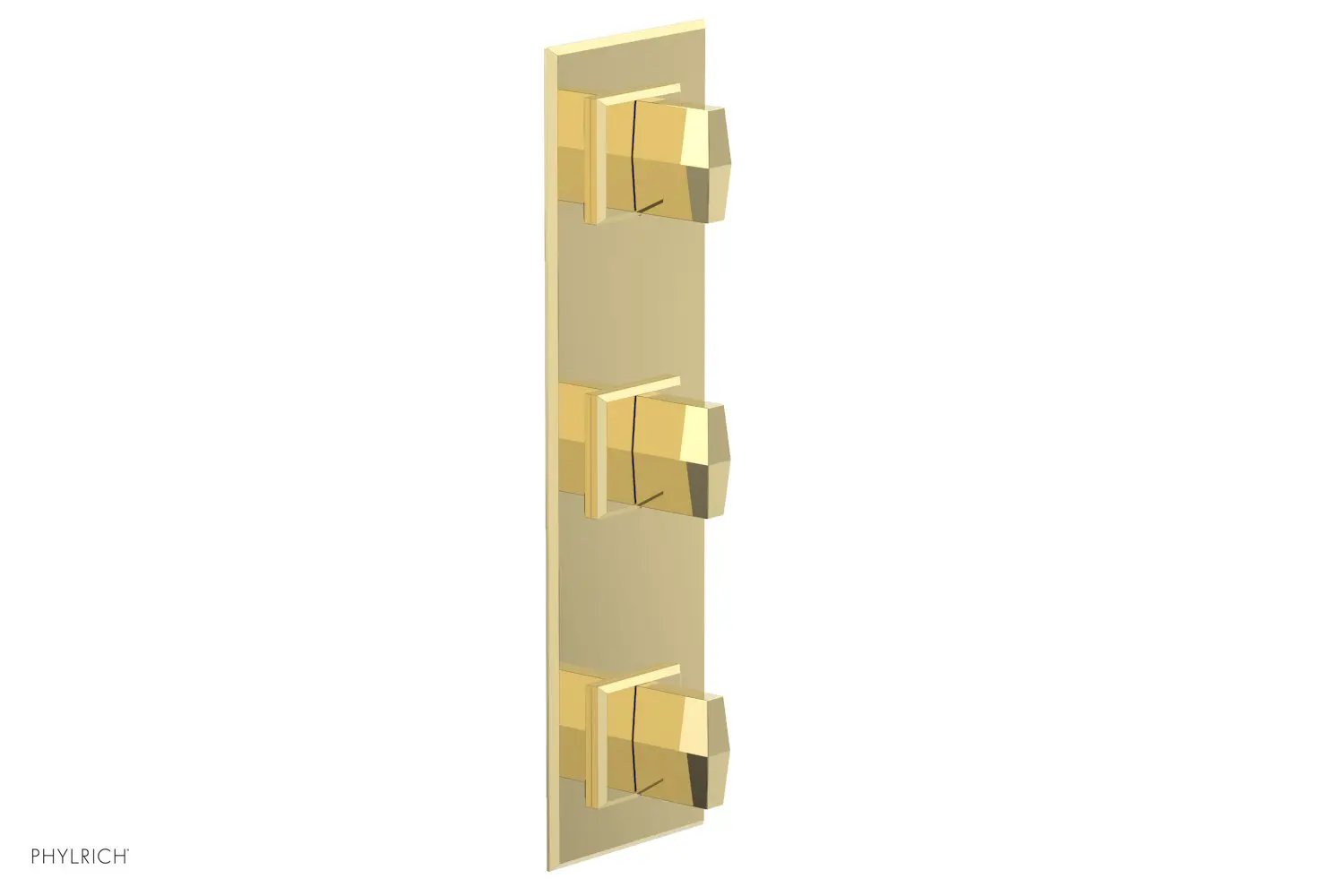 Phylrich DIAMA 3/4" Thermostatic Valve with Two Volume Control, Blade Handles by Phylrich