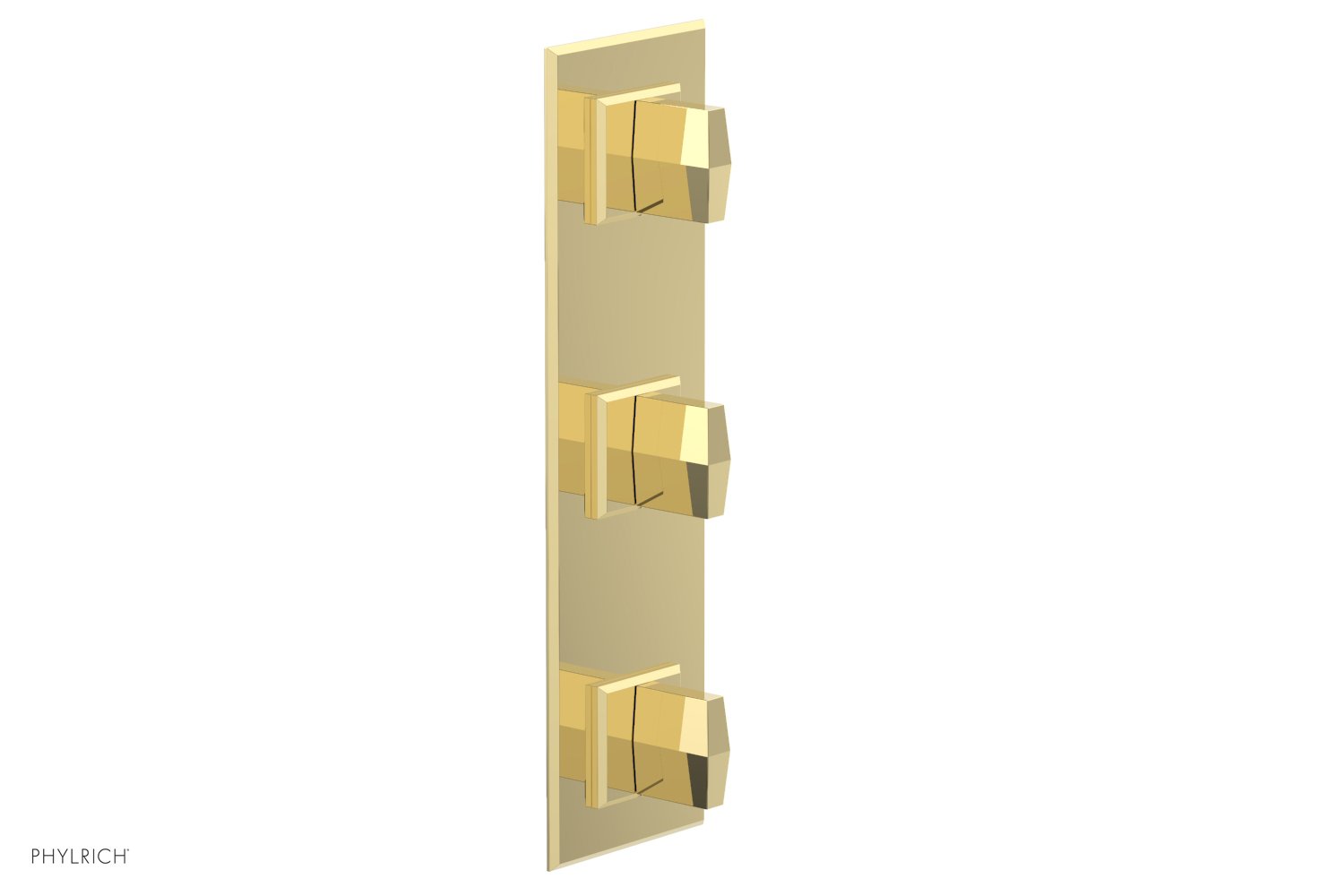 Phylrich DIAMA 1/2" Thermostatic Valve with Two Volume Control, Blade Handles by Phylrich